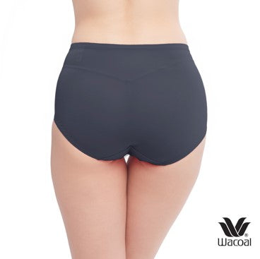 Wacoal H-Fit Secret Support Short Panty กางเกงในกระชับหน้าท้อง รูปแบบเต็มตัว รุ่น WU4836 สีดำ (BL)