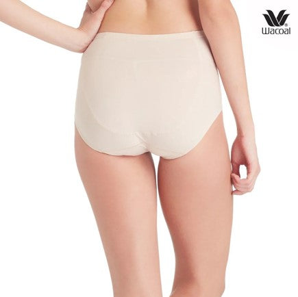 Wacoal U-fit Extra Secret Support Short panty กางเกงในไม่เข้าวินกระชับหน้าท้อง รูปแบบเต็มตัว รุ่น WU4838 สีเบจ (BE)