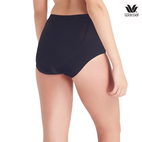 Wacoal U-fit Extra Secret Support Short panty กางเกงในไม่เข้าวินกระชับหน้าท้อง รูปแบบเต็มตัว รุ่น WU4838 สีดำ (BL)