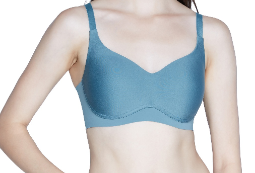 Wacoal Smart Size Bra ชุดชั้นในวาโก้ บราไม่มีโครง รุ่น WB5X21 สีเขียวอมเทา(PG)
