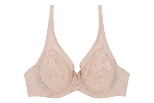 Wacoal Curve Diva บราเก็บกระชับ สาวคัพใหญ่ รุ่น WB7395 สีเนื้อ (NN)