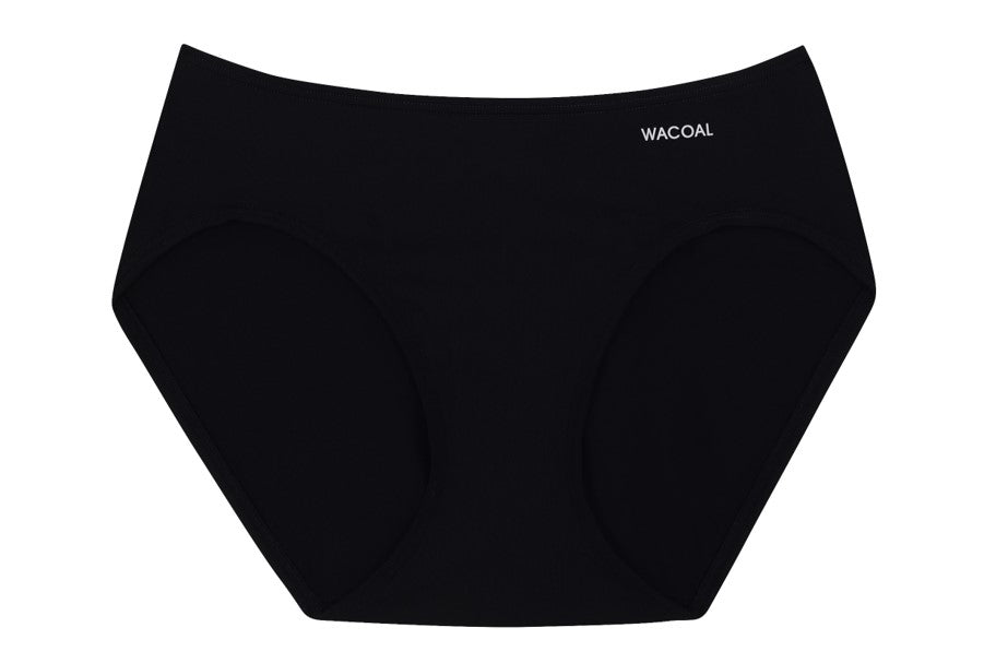 Wacoal COLLAGEN Panty Low-rise ด้านหลัง V-Cut เอวต่ำรุ่น WU3L00 สีดำ (BL)