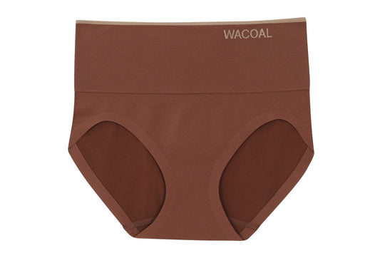 Wacoal H-Fit Secret Support Short Panty กางเกงในกระชับหน้าท้อง ไร้ตะเข็บ รูปแบบเต็มตัว รุ่น WU4998 สีน้ำตาลแดง (BN)