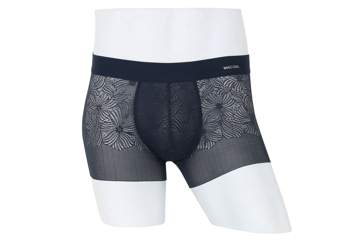 Wacoal Freedom LIMITED UNDERWEAR กางเกงลูกไม้นุ่ม (Lace Boxer ) รุ่น WXU406 สีน้ำเงิน (BU)