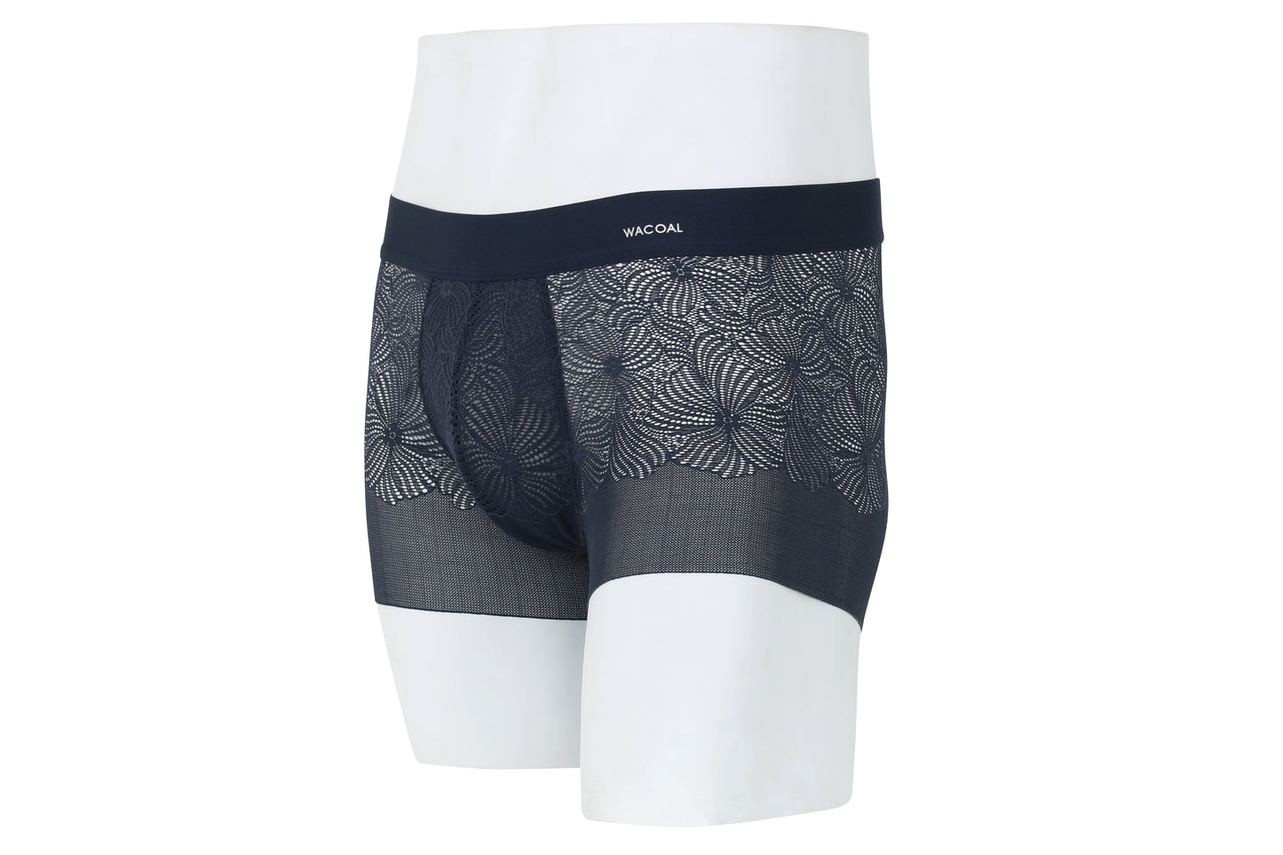 Wacoal Freedom LIMITED UNDERWEAR กางเกงลูกไม้นุ่ม (Lace Boxer ) รุ่น WXU406 สีน้ำเงิน (BU)
