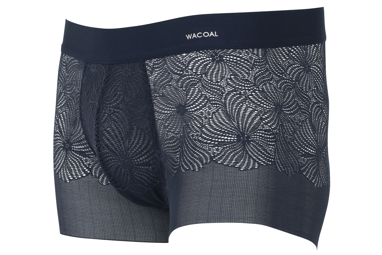 Wacoal Freedom LIMITED UNDERWEAR กางเกงลูกไม้นุ่ม (Lace Boxer ) รุ่น WXU406 สีน้ำเงิน (BU)