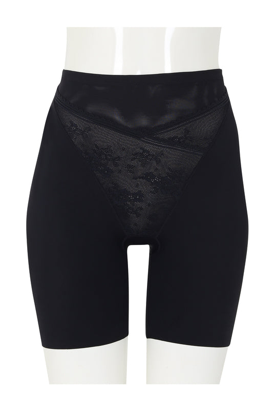 Wacoal Shapewear Hips กางเกงกระชับขายาว เก็บหน้าท้อง รุ่น WY1189 สีดำ (BL)